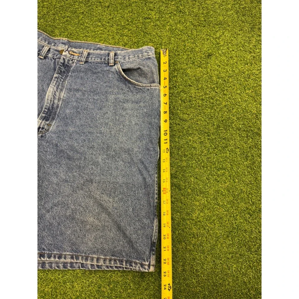 Y2K Wrangler Authentic Baggy Jeans Shorts Blue Denim Mens‎ Size 44 606W1DH